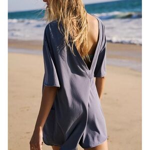 Free people movement hot shot tee romper